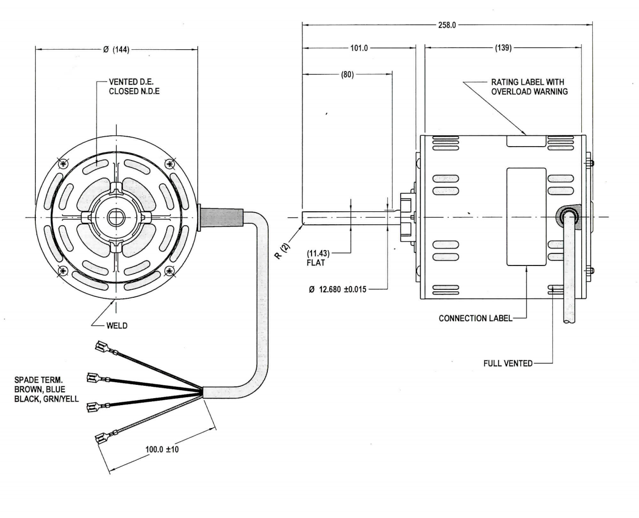 Bonaire Evaporative Cooler FASCO Motor 80855BQVAA25