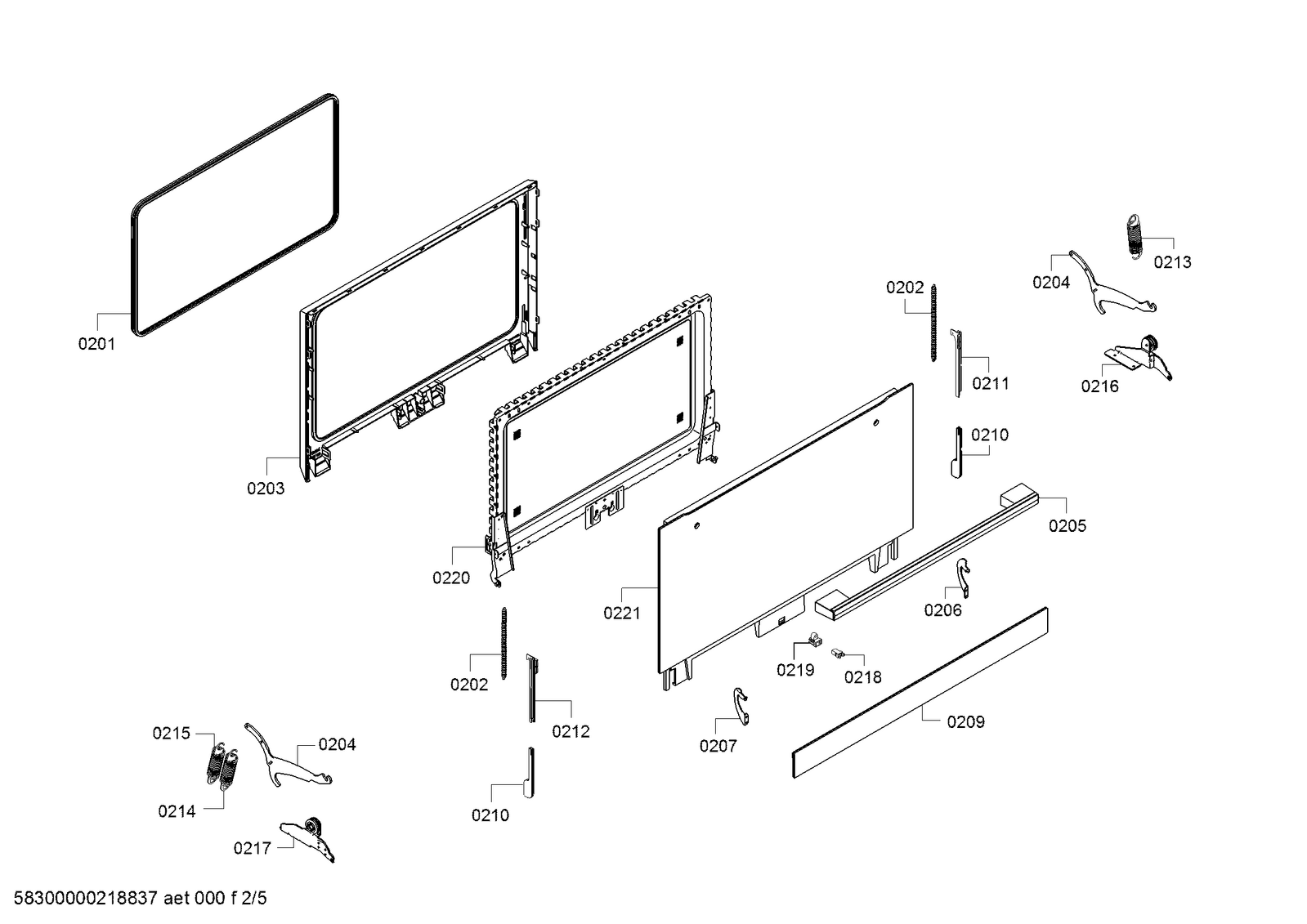 Genuine door hinge for Bosch Microwaves Suits COA565GS0 COA565GS0A