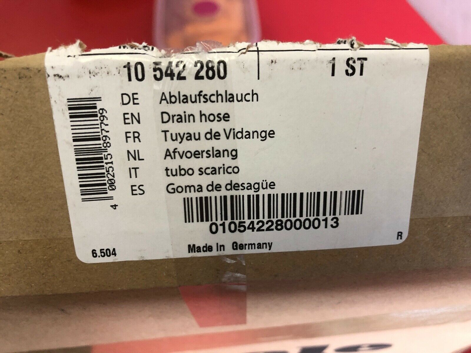 Genuine MIELE Dishwasher Drain Hose G 1023 G1220SC G 1142 SC G 1023 U