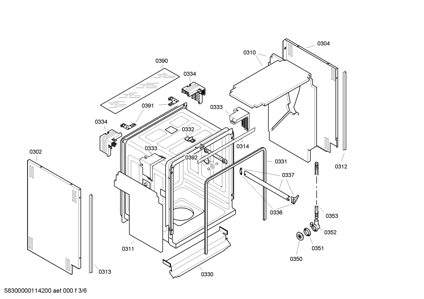 Genuine lock for BOSCH Dishwasher integrated 60cm brown. Suits