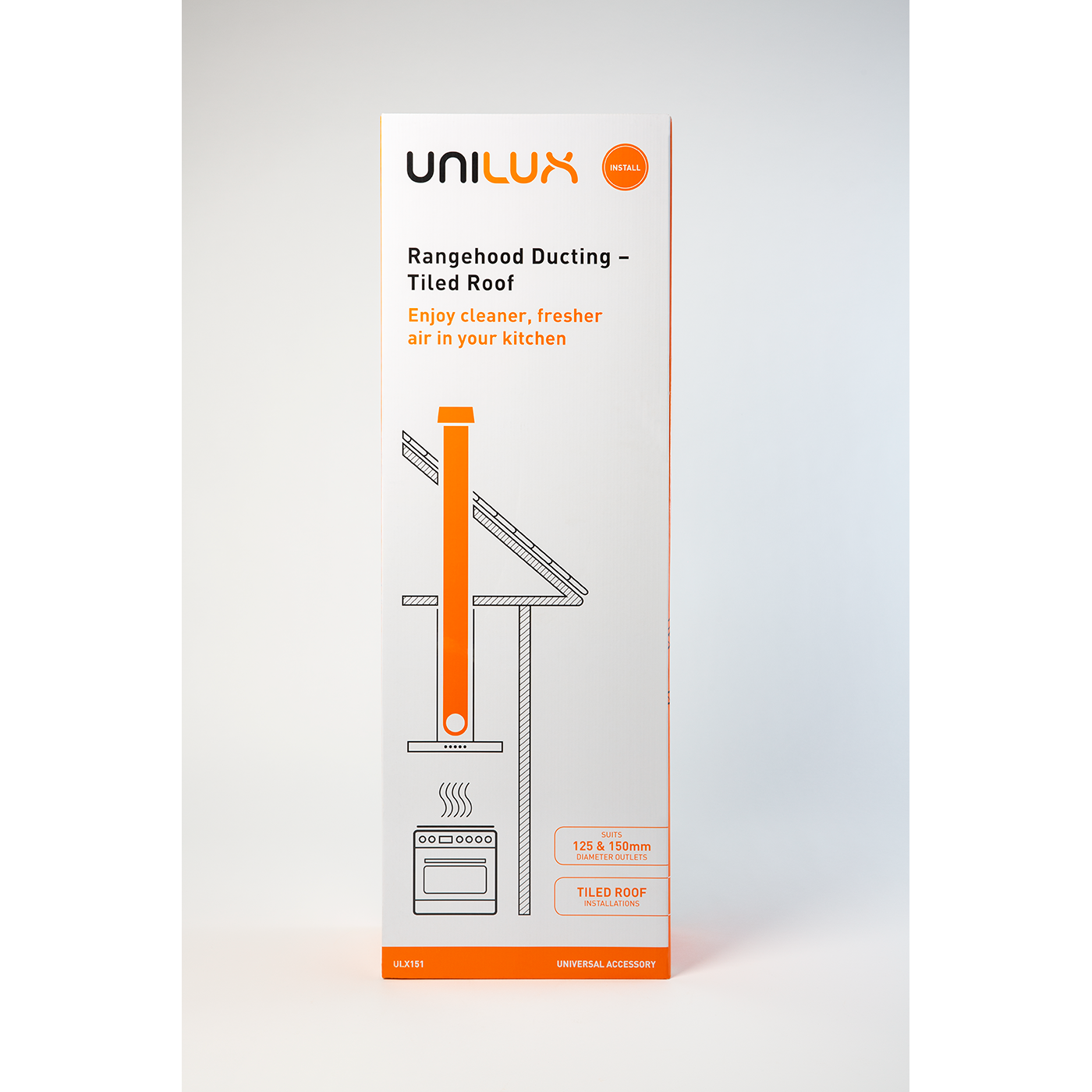 Genuine Range hood Ducting Tiled Roof 125150mm For Simpson DL8590M Rangehood Spare Part No ULX15