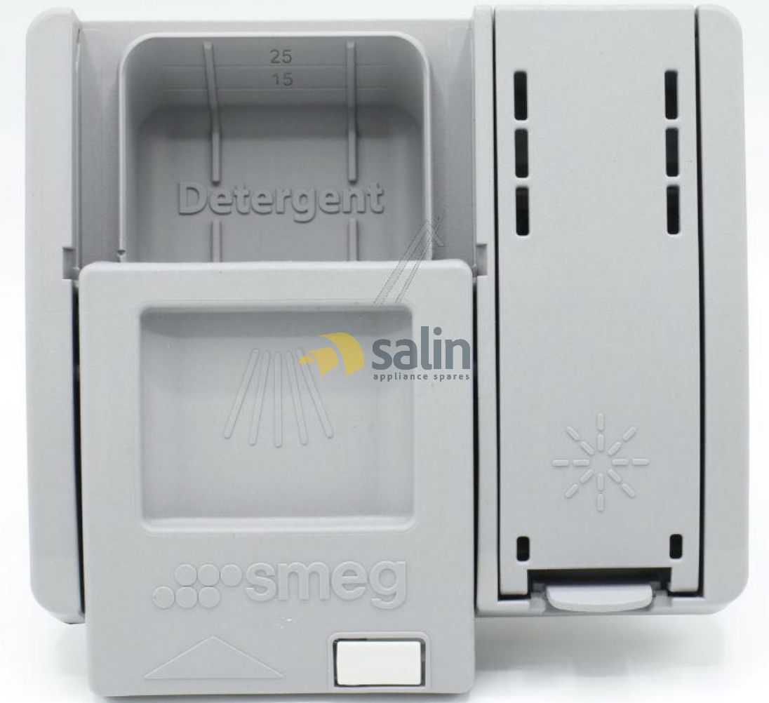 GENUINE SMEG DISHWASHER DETERGENT SOAP TABLET AND RINSE AID DISPENSER