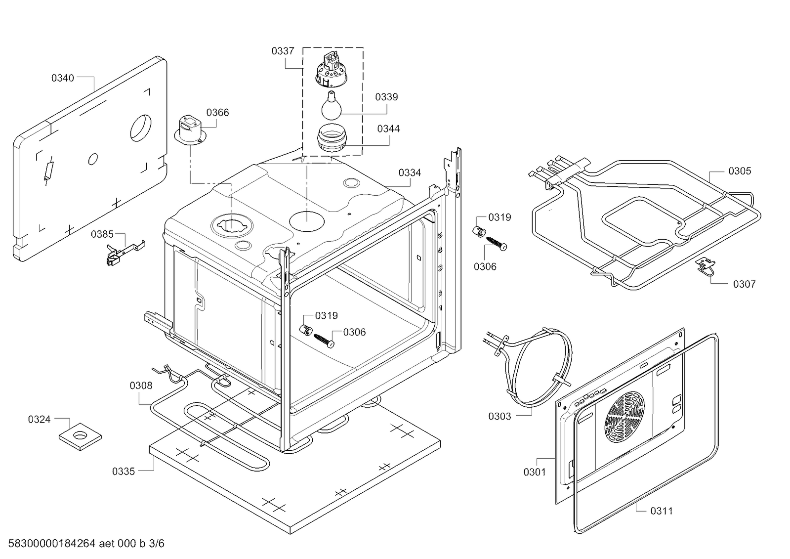 Genuine screwadjust for Bosch Dishwashers Suits HEA23B121S HEA23B151S
