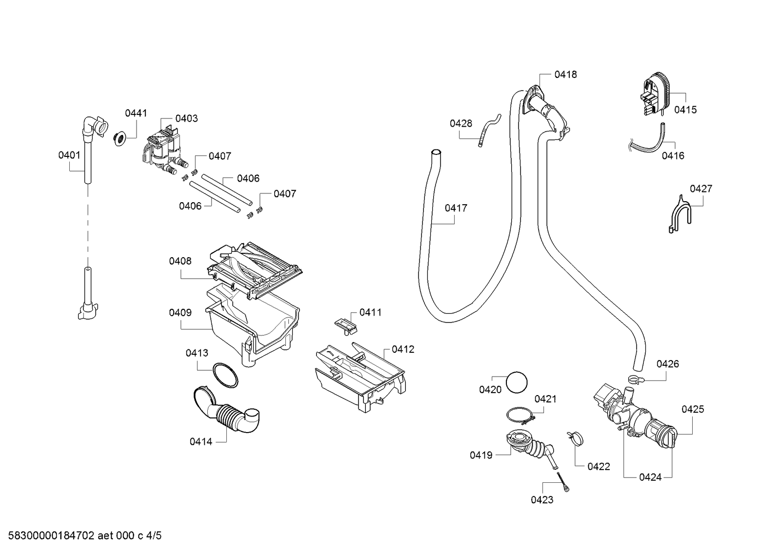 Genuine terminal for Bosch Washing Machines Suits WAK16200TR WAK16201TR WAK20065IN WAK20160GR WAK20