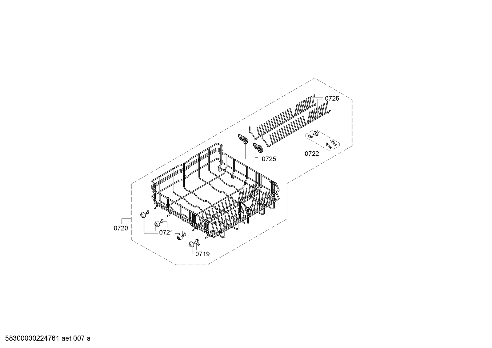 Genuine wheel for Bosch Dishwashers Suits SMV2ITX14K SMV2ITX16G SMV2ITX18G SMV2ITX22G SMV2IVX00K Sp