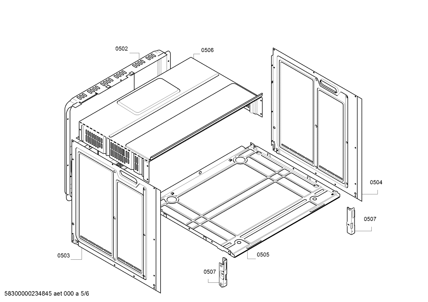 Genuine holder for Bosch Ovens & Cooktops Suits: HIJ517YS0R HIJ517YS2R ...