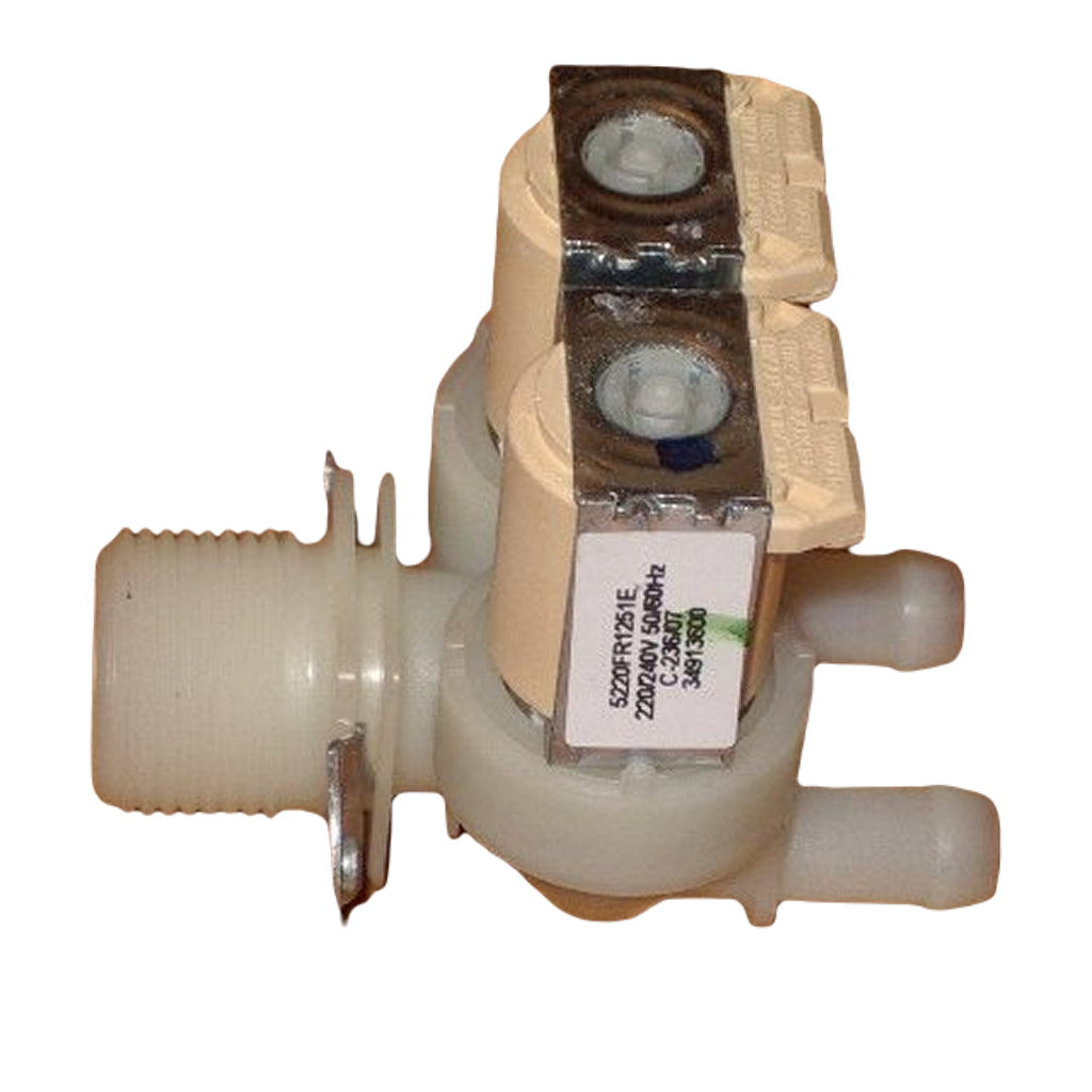 10mm Straight Through Dual Inlet Valve For LG WD12020D Washing Machines