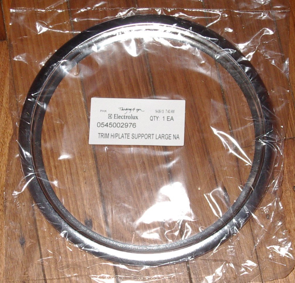 8" Large Chrome Trim Ring. For Westinghouse PAK143W Ovens and Cooktops