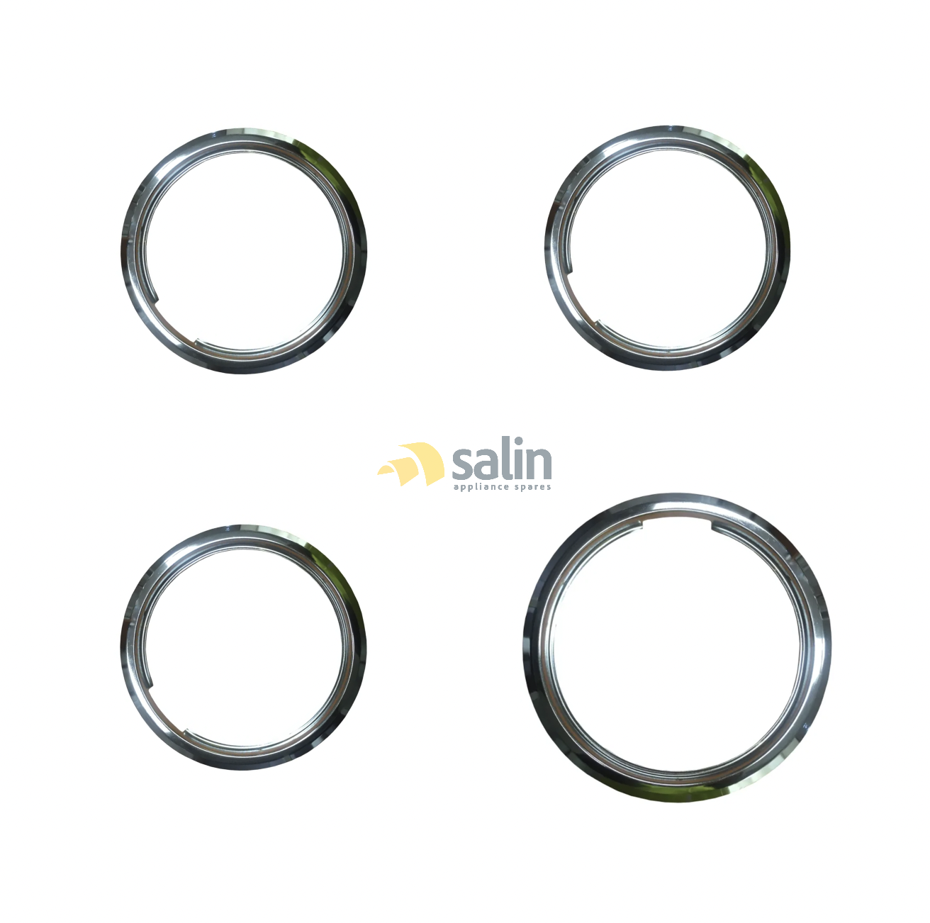WESTINGHOUSE 525 STOVE COOKTOP COMPLETE TRIM RING SET WLE525WA 94000180215