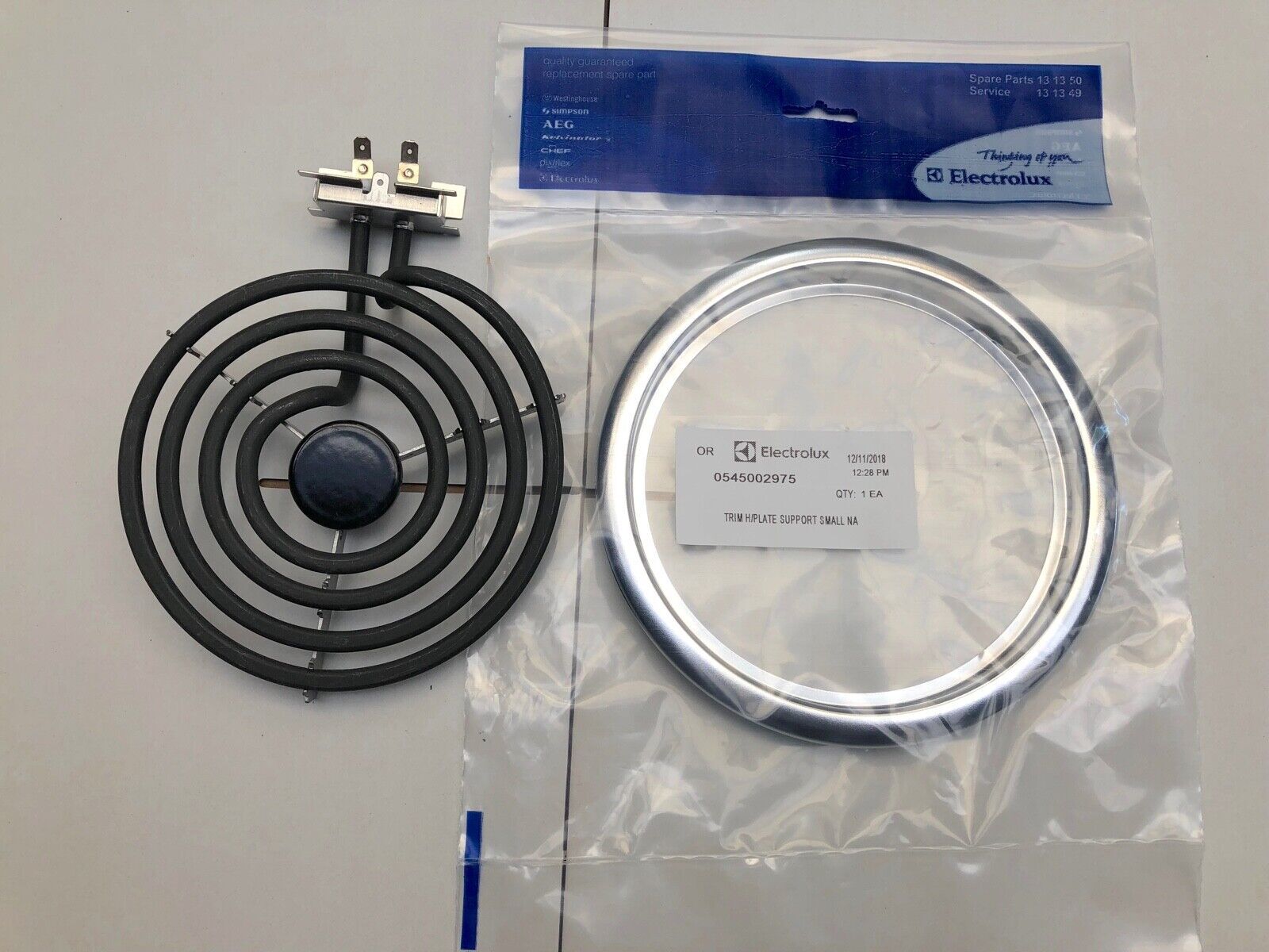 Genuine Simpson Stove Cooktop SMALL Hotplate Element 62F854W 62F854W*27