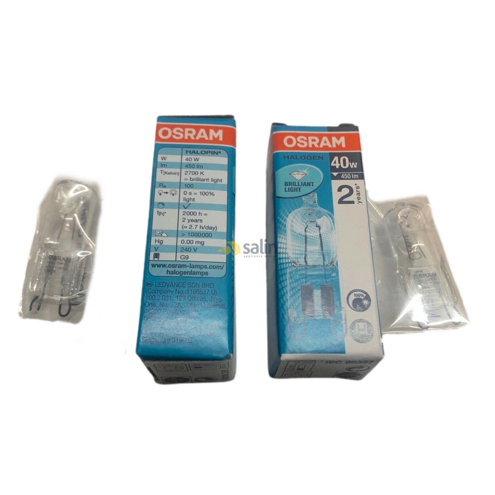 Aeg 40w g9 main clearance oven halogen bulb