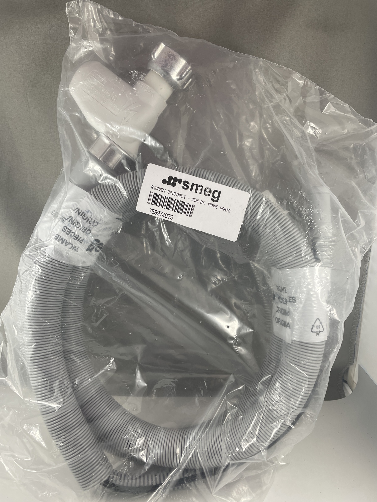Genuine Smeg Dishwasher Aquastop Valve Inlet Hose|Suits: Smeg DWA315W