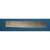 Asko 196821 PROG.INFO.LABEL 3KN AUT/DEL US spare part