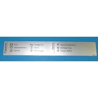 Asko 468375 PROGRAM LABEL ASKO D5430 FR spare part