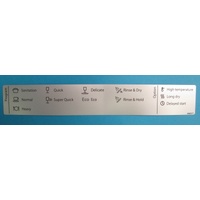 Asko 468377 PROGRAM LABEL ASKO D5534,5634 EN spare part