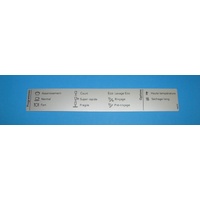 Asko 468378 PROGRAM LABEL ASKO D5524,5624 FR spare part