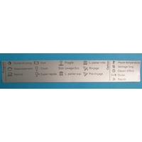 Asko 476122 PROGRAM LABEL ASK D5554,5654 FR spare part
