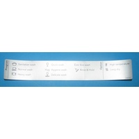 Asko 494010 PROGRAM LABEL ASKO D5526,5626 EN spare part
