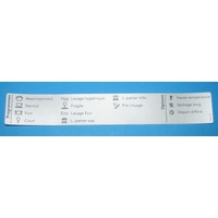 Asko 494276 PROGRAM LABEL ASKO D5536,5636 FR spare part