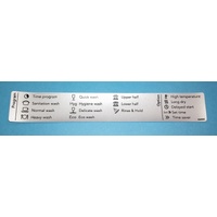 Asko 494595 PROGRAM LABEL ASK D5556,5656 EN spare part