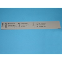 Asko 700221 PROGRAM LABEL ASKO D5430 AUT DA spare part