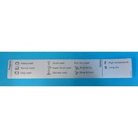 Asko 704506 PROGRAM LABEL ASKO D5524,5624 EN spare part