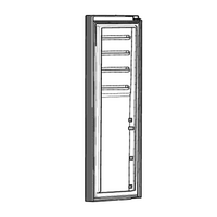 AEG Genuine Door Assembly Silver Freezer For AEG WSE6900SA Spare Part No: 890154348 spare part