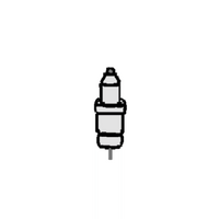 AEG Genuine Spark Plug Ignition And Lead 450mm Tc For AEG 943000981 Spare Part No: 002024 spare part