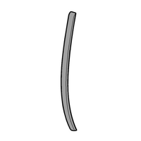 AEG Genuine Handle Side Opening Door Brushed For AEG WVES613W-L Spare Part No: A04262301 spare part