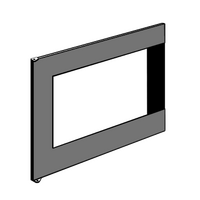AEG Genuine Panel Outer Door Oven Assembly Side Opening Left Hand Stainless Steel For AEG WVES613S-L Spare Part No: 0038777629 spare part