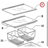 Fisher & Paykel Fisher and Paykel Fridge Freezer Glass Shelf 560mm - *Silver Trim* 838362P spare part