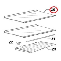 Fisher & Paykel Fisher and Paykel Fridge Freezer Glass Shelf 560mm - *White Trim* 818557 | RF411 RF402 RF381 RF372 RF331 C450 C373 spare part