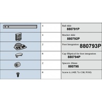 Fisher & Paykel Fisher and Paykel Fridge Integration Foot 880793P spare part