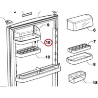 Fisher & Paykel Fisher and Paykel Half Door Shelf LH 874973P | E415H E402B E372B E311T E381T E411T E373 E450 spare part