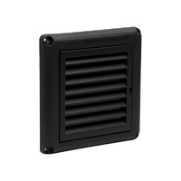 Universal HGV4B Fixed Grille Vent 100MM Black w/ Screen spare part