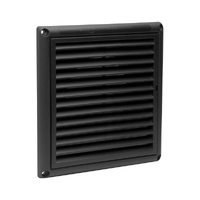Universal HGV5B Fixed Grille Vent 125MM Black w/ Screen spare part