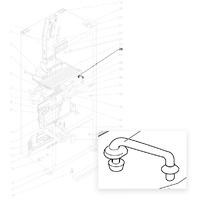 MHI Mitsubishi Fridge Water Tank Joint Pipe KIEHJ4503 | MRC375G (2018) MR-CX306EM-A-W MRCU415X/XL-ST MRC375/405B MRCU375PST MRCU415PST MRCU415P MRCU375P spare part