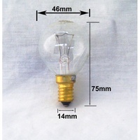 Fisher & Paykel Universal Oven Bulb 40W 240v 300°C (Screw in Fitting) 404000 spare part