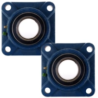 Accor QUALITY BRAND NEW | 2x UCF206-18 1-1/18" bore 4-Bolt Flange Pillow Block Bearing Self Aligning spare part