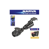 Narva QUALITY BRAND NEW | Narva 13 Pin Euro Round Socket, Car to 7 Pin Large Round Plug on Trailer 82290BL spare part