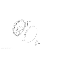 Bosch Genuine window for Bosch Dryers Suits: WTW84560FG WTW84560GB WTW84561FG WTW84562FG WTW86360EE Spare Part No: 00445735 spare part