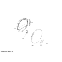 Bosch Genuine window for Bosch Dryers Suits: WTE84101FF WTE84101FG WTE84101FR WTE84101IT WTE84101SN Spare Part No: 00445735 spare part