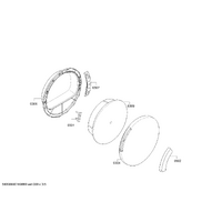 Bosch Genuine window for Bosch Dryers Suits: WTE84103FF WTE84103GB WTE84103NL WTE84104FF WTE84104GB Spare Part No: 00445735 spare part