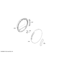 Bosch Genuine window for Bosch Dryers Suits: WTE84124IL WTE84160FG WTE84160SK WTE84170NL WTE84171NL Spare Part No: 00445735 spare part