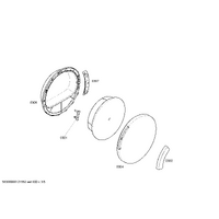 Bosch Genuine window for Bosch Dryers Suits: WTE84172NL WTE84180 WTE84181 WTE84182 WTE84183 Spare Part No: 00445735 spare part