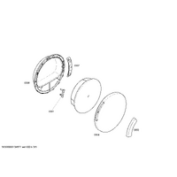 Bosch Genuine window for Bosch Dryers Suits: WTE841E0SN WTE841E1SN WTE841P0EE WTE841P1EE WTE84300 Spare Part No: 00445735 spare part