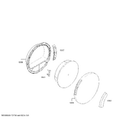 Bosch Genuine window for Bosch Dryers Suits: WTE84300FF WTE84300NL WTE84300TR WTE84301 WTE84301GB Spare Part No: 00445735 spare part