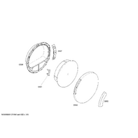 Bosch Genuine window for Bosch Dryers Suits: WTE84306FF WTE84306GB WTE84307FF WTE84307GB WTE84308GB Spare Part No: 00445735 spare part