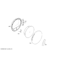 Bosch Genuine window for Bosch Dryers Suits: WTE84309GB WTE84310FF WTE84320FG WTE84321FG WTE84322NL Spare Part No: 00445735 spare part
