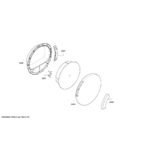 Bosch Genuine window for Bosch Dryers Suits: WTE84383SN WTE84384SN WTE843A1 WTE843A2 WTE843A5 Spare Part No: 00445735 spare part